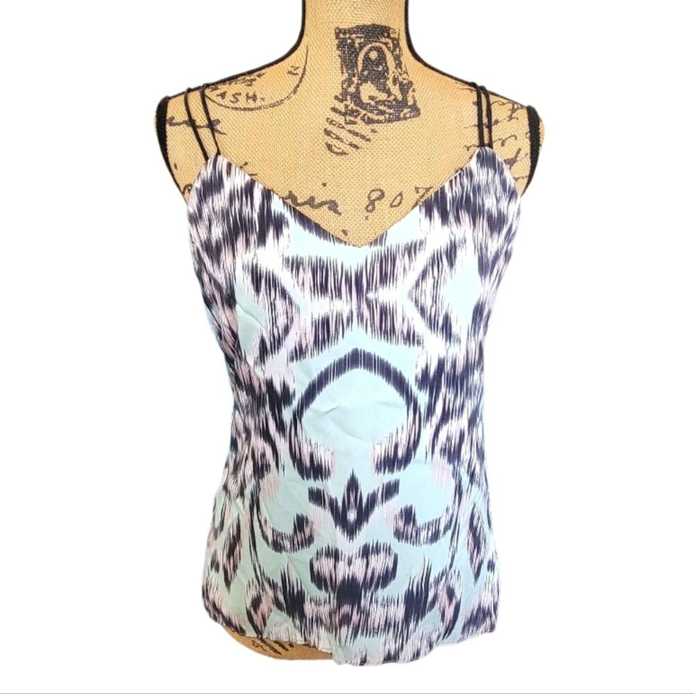 Size 4 Milly Mint Green Strappy Cami Silk Blouse